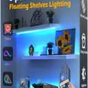3Pack Shelf Lights, Upgrade Battery Operated 20inch Led Strip Lights with Remote, Color Change with Timer Floating Shelves LED Wall Lights, DIY Led for Bedroom, Kitchen, Indoor Room Decor