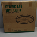 Flush Mount Ceiling Fan, Ceiling Fans with Lights and Remote, 6 Winds Speeds, 20 Low Profile Ceiling Fan 3000-6000K Dimmable LED Light for Bedroom, Living Room, Dining Room and Kitchen (1215B)