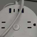 10FT 2 Prong Power Strip, Yozisital 2 Prong to 3 Prong Outlet Adapter, Flat Extension Cord, Surge Protector with Rotating Plug, 6 Outlets 4 USB(2 USB C), Wall Mount, Ideal for Non-Grounded Outlets