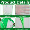 24" x 24" x 36" Pop Up Garden Mesh Plant Cover, Plant Protectors Mesh Plant Enclosure, Garden Net Cage Pest Protection Guard Tent with Storage Bag for Protect Plant Vegetable Fruit from Birds Insects