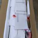 YITAHOME Hall Tree with Bench and Shoe Storage, Hallway Tree with Adjustable RGB LED Light, Sliding Barn Doors and 10 Hooks, Coat Rack for Front Door Entrance Entryway Mudroom, White & Walnut