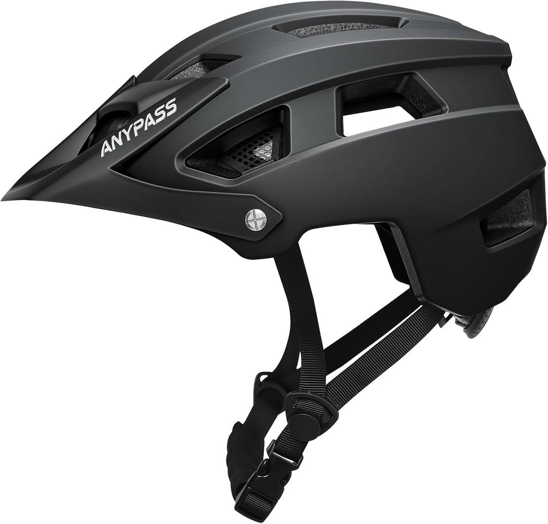 Mountain Bike Helmet Adult Men Women - Ultra Comfort, Super Lightweight Bicycle Helmets, MTB Cycling Gear Biking Accessories with Adjustable Fit & Removable Sun Visor, Large