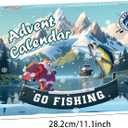 Fishing Advent Calendar 2025, 24 Days Christmas Countdown Fishing Lures & Tackle Gift Set for Men Teen Boys, Xmas Holiday Fish Bait Surprise Box for Adults Fishermen