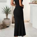 PRETTYGARDEN Skirt Sets Women 2 Piece Outfits Summer Outfits 2026 Going Out Crop Tops Long Maxi Skirts Beach Vacation Clothes (Black, S)