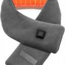 Neck Heating Pad, Electric Heated Scarf with 5000mAh Power Bank, Cordless Neck Warmer for Pain Relief