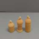 Lyrow 3 Pcs Ramadan Mubarak Scented Soy Candles Eid Islamic Muslim Home Decor Ramadan Mosque Shaped Small Pillar Candles Set Gift for Islam Eid Muslim Festival Home Decorations, 3 Design