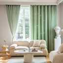 Stars Curtains Blackout Curtains for Bedroom Double Layer Curtains Kids Curtains Cute Curtains Kids Blackout Curtains, Curtains 72 Inches Long 1 Panel, Green Curtains, 52 X 72 Inches (52"W x 72"L (Pack of 1))