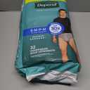 Depend Fresh Protection Adult Diapers, Incontinence Underwear for Men, Disposable, Maximum, Small/Medium, Grey, 32 Count