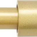 Curtain Rods for Windows 66 to 120 Inches, Adjustable Gold Curtain Rod for Outdoor 1 Inch Heavy Duty Modern Window Rods with Aluminum End Caps for Farmhouse Kitchen Bedroom Living Room