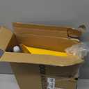 TreeLen Broom and Dustpan Set, Stand Up Broom and Dustpan for Home Cleaning (Yellow)