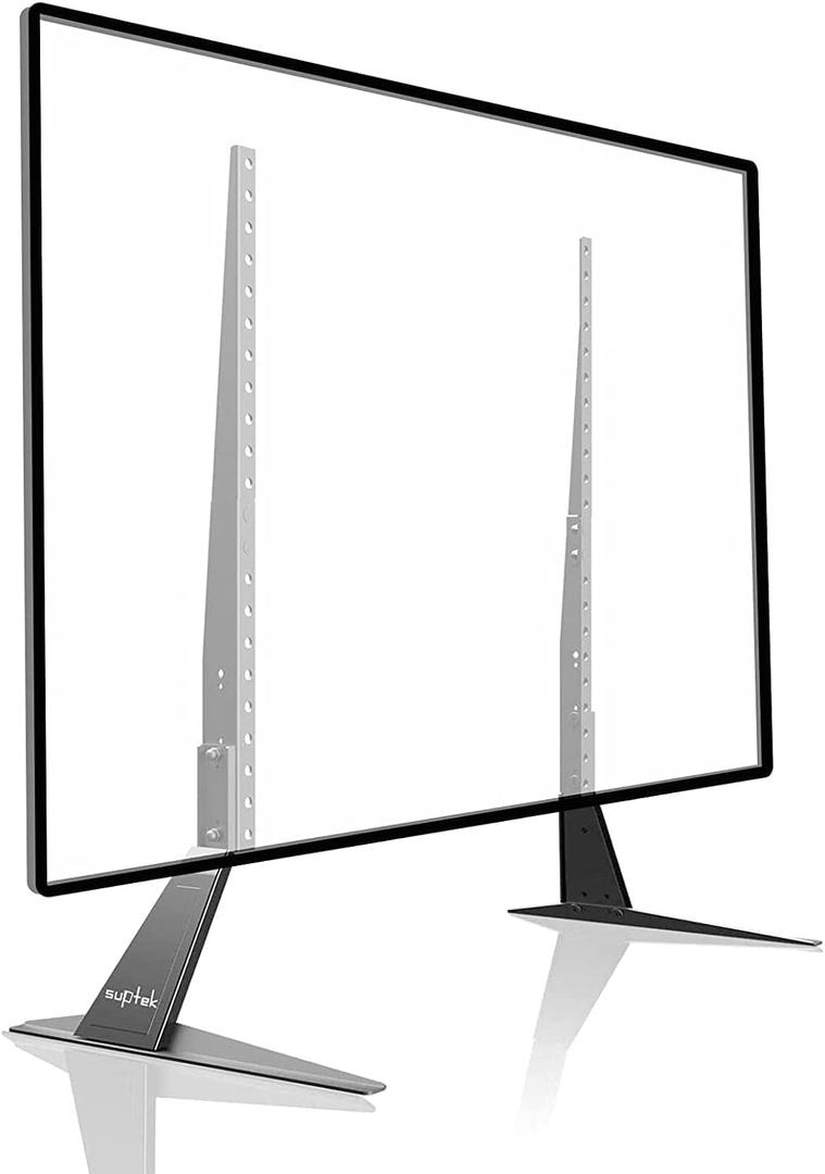 Suptek Universal TV Stand Table Top Replacement TV Legs for 22-65 inches LCD Flat&Curved Screen TV, Max VESA up to 800x400mm Support 110lbs (ML1760)