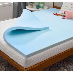 Linenspa Memory Foam Mattress Topper, Full XL Size - 2 Inch Gel Infused Memory Foam - Plush Feel - Cooling and Pressure Relieving - CertiPUR Certified