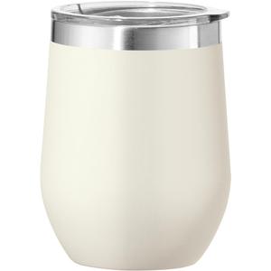 Oggi 12oz Stainless Steel Tumbler with Ceramic Lining & Lid – Stemless, Double-Wall Vacuum Insulated Drinkware