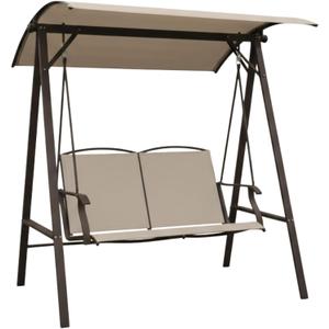 Garden Winds Durable 350 Replacement Canopy Top Compatible with Two Person Sling Swing Model SW-RK939 - Beige