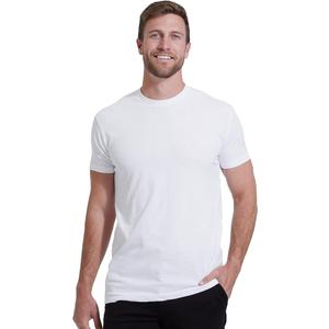 True Classic Mens T-Shirts – Short Sleeve Crew Neck T Shirts for Man, Cotton Blend Plain Novelty Men's T-Shirts, L, White