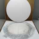 LOVESPEJO Round LED Mirror for Bathroom 24", Anti-Fog LED Bathroom Vanity Mirror with Lights, Dimmable, 3 Colors, IP54 Waterproof (24"L x 24"W, Front and Backlit)