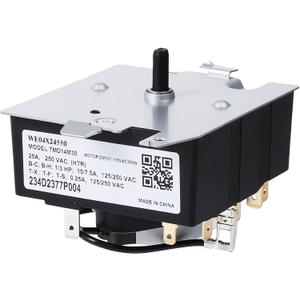 WE04X24550 TMD14M30 234D2377P004 Dryer Timer Compatible with GE/Hotpoint GTD42GASJ2WW GTD42EASJ2WW GTD42GASJ3WW GTD42EASJ0WW GTD42EASJ1WW GTD48EASW0WB Dryer etc.Replacement TMD16M12 234D2377P003 etc.