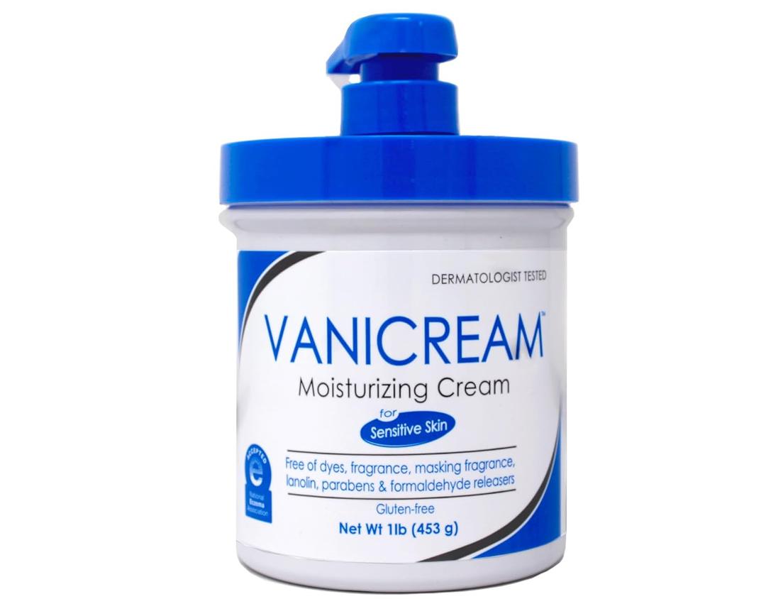 Vanicream Moisturizing Skin Cream with Pump Dispenser, 1 Pound
