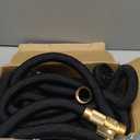 Flexi Hose Expandable Garden Hose with 8 Function Nozzle, 25FT - Lightweight Retractable Garden Hose, Water Hose - No-Kink Flexibility, 3/4 Inch Solid Brass Fittings and Double Latex Core