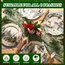 8 Pcs Christmas Melamine Salad Plates Winter Melamine Dessert Plates Assorted Designs Christmas Dishes Dinnerware Set for Xmas Birthday Party Gift Appetizer(Elk,Green,10 Inch)