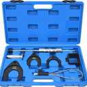 10 Piece Inner CV Axle Removal Tool, Heavy Duty Slide Hammer Puller Set, 63mm 48mm CV Joint Fork, Outer CV Joint Adapter and Steel Cable Adapter, Front Wheel Drive Axle Half Shaft Removal Tool Kit