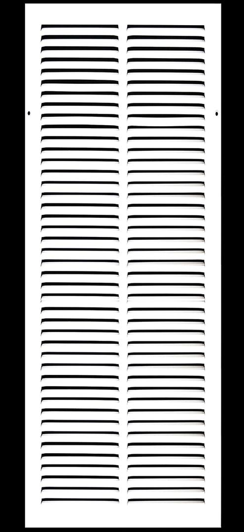 10" x 26" Return Air Grille - Sidewall and Ceiling - HVAC Vent Duct Cover Diffuser - [White] [Outer Dimensions: 11.75w X 27.75"h]
