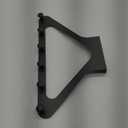 YESENT Grey Door Hook Metal Material Integrated Triangle 6 Hooks for Hanging Clothes, Hats, Hangers, Wallets, Towels, Keys on The Door (Gray)