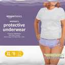 Amazon Basics Postpartum Incontinence Underwear for Women, Maximum Absorbency, Fresh Protection, Leak Protection, Odor Guard, Soft Comfortable Fit, Disposable, X-Large, Lavender, 16 Count