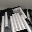 Utility Rolling Carts with Wheels, Large Size Plastic Service Carts, Heavy Duty Restaurant Cart with 4 Lockable Brake Wheels for Kitchen/Office/Warehouse (3 Tier - 34x17x37 inches / 510lbs)