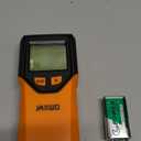 Stud Finder Wall Scanner - 5 in 1 Stud Finder Tool w/Microprocessor Chip and HD LCD Display, Stud Detector Beam Finders for the Center and Edge of Wood AC Wire Metal Studs Joist Pipe (Blood Orange)