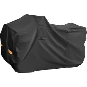 X AUTOHAUX ATV Cover for Polaris Sportsman 450/570 Waterproof 4 Wheelers Quad Cover Outdoor Sun Rain Storage Protection 210D-PU Black 211x122x120cm