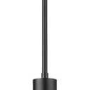 Emak Modern 8 Inch Black Pendant Light, Farmhouse Pendant Lighting with Milk Glass Shade, 1 Light Hanging Light Fixture for Kitchen Island, Dining Room, Bathroom, Bedroom, PL122-BK-ML