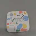 Sticker Printer Print Pod, Mini Portable Printers with 8 Rolls Paper, Inkless Sticker Maker Bluetooth Pocket Printer for Organization,DIY,Crafts,Journal,Study,Work,Label Compatible Phone&Tablet White