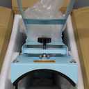 Hat Press Heat Machine for Caps with Presice Temp&Timer Control, Timer Auto Starter, Hat Heat Press with 2 Platens for Trucker Hat & HTV Iron on Vinyl, Sublimation Hat Press, Heat Transfer (Blue)