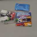 4 Floating Changing Color Light Up Bath Toy Car with Bath Book & Storage Bag, No Hole Realistic Car Bathtub Toys for Toddler Kid 18 month +, Bathroom Tub Pool Beach Swimming Party, Birthday Gift