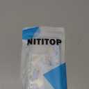 NITITOP Compatible with iPhone 7 Plus / 8 Plus Case Cute Durable Lily Flower Floral Butterfly Pattern for Women Girls Color Frame Slim Shockproof Protective Phone Cover - Blue