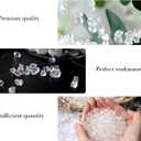 DomeStar 4200PCS Clear Fake Ice, Iridescent Acrylic Fake Diamonds, Vase Fillers, Crushed Ice Rocks Plastic Gems for Centerpiece Fish Tank Table Scatter Photography Props Display Decoration