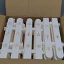 Christmas Tree Fence 30 Pieces Thick Christmas Tree Blocker for Pets Dogs Cats White Plastic Tree Protectors Barrier for Wedding Party Decor Garden Home 129 x 11 Inches