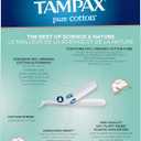 Tampax Pure Cotton Tampons, Unscented, 24 Count
