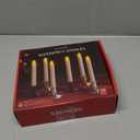 YAUNGEL Window Candles, 10 Pack LED Battery Operated Christmas Candles for Windows with Remote Timer Electric Flameless Candle Lights with Candle Holders Suction Cups for Christmas Decorations (Gold Base)