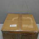 Mxfurhawa Storage Ottoman Foot Stool Teddy Velvet Round Vanity Stool Tray Top Footstool with Wood Legs Upholstered Foot Rest Ottoman for Living Room, Bathroom, Makeup (White)