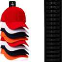 Hat Organizer for Baseball Caps, 1 Pack Hat Rack Adhesive Hat Hooks for Wall Hold Up to 16 hats, Hat Storage Display Hat Hanger Holder for Door Closet, Patent Pending (Black)