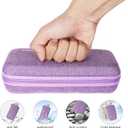 suzamed Insulin Cooler Travel Case,EVA Insulation Travel Medicine Kit with 2 Ice Packs for Diabetes Care,Insulin Pen and Other Diabetic Supplies (Purple)