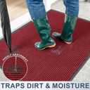 Front Door Mat, 48" x 24" Heavy Duty Indoor Outdoor Doormat