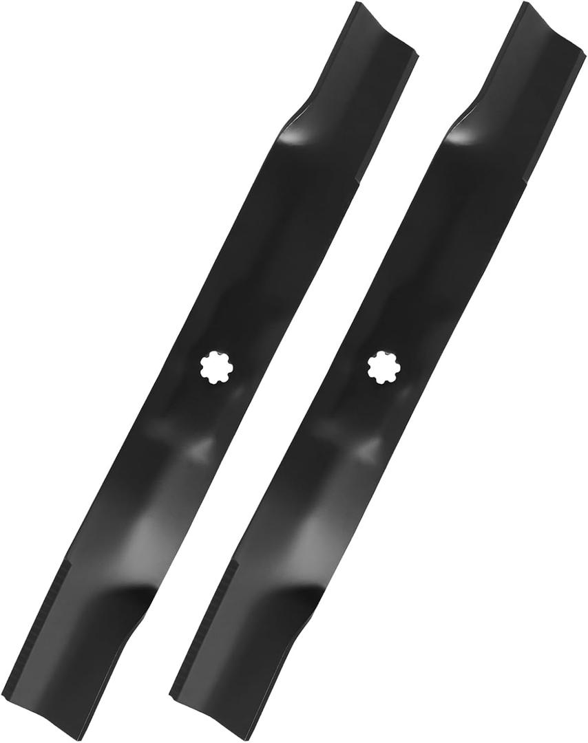 AM141034 Mower Blade Compatible with John Dee re D110 X300 X304 LA120 LT160 SST15 Z225, Heavy Duty Blade for 42" Mower Deck,High Lift Bagging Blades Replace AM141034 M154062 AM137329 (2 Pack)