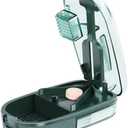 ColeMela Pill Cutter Splitter for Small and Tiny Pills, or Large Pills. V-Shaped Design for Multiple Sizes. Safety Blade Guard. Loss-Proof Built-in Small Brush & Sliding Door Pill Storage (Green)