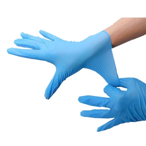 X-Large Blue Nitrile Exam Gloves, Package of 20, 10Pair Powder Free Single Use