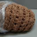 L'AGRATY Chunky Knit Blanket Throw - Soft Chenille Yarn Throw Blanket 40x50 Handmade Thick Cable Knit Crochet Blanke - Large Knit Blanket Chunky Rope Knot Throw Blanket for Couch Sofa Bed Home Decor (Brown)