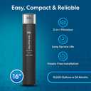 Brio 16" Under Sink Water Filter System for Kitchen & Bathroom Faucet | 3-Stage Single Housing 0.5 Micron Filters PFAS, Chlorine, Lead, Mercury+ | 15,000 Gallons/2 Years | NSF/ANSI 42 & 372 Certified