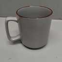 famiware Coffee Mugs Set of 6, Nebula 14oz Coffee Mugs, Ceramic Cup Set with Handle for Latte, Tea, Milk, Cappuccino, Cocoa, Light Gray